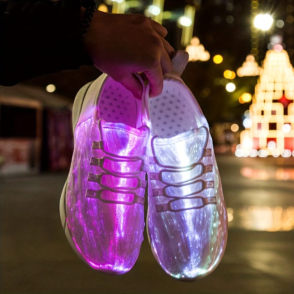 GlowStride™ Fiber Optic Shoes – Light Up Your Night with Unmatched Style!