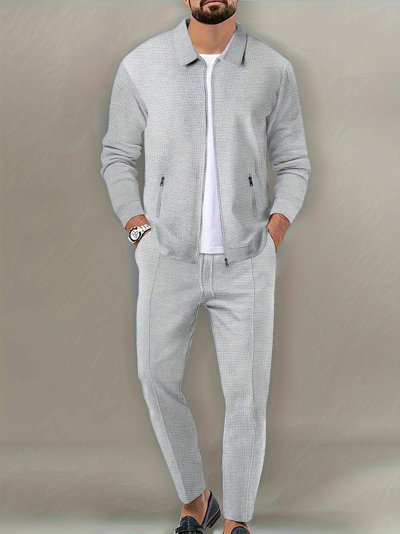 ClassicFit™ 2-Piece Men's Athletic Tracksuit Set - Ultimate Comfort & Performance for Gym, Running, & Casual Wear!