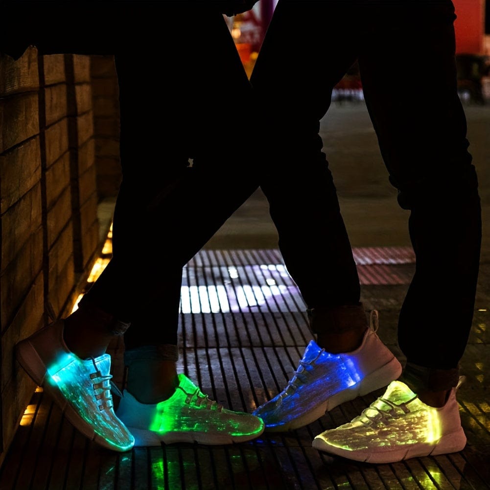 GlowStride™ Fiber Optic Shoes – Light Up Your Night with Unmatched Style!