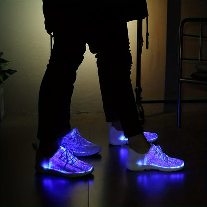 GlowStride™ Fiber Optic Shoes – Light Up Your Night with Unmatched Style!