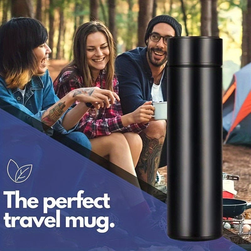 ThermaSmart™ Stainless Steel Flask – The Smart Way to Keep Your Drinks at the Perfect Temperature Anywhere You Go!