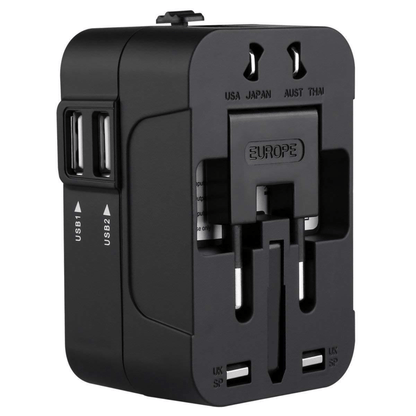 GlobeCharger™ Universal Travel Plug Adapter: Power Up Anywhere, Anytime!