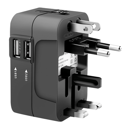 GlobeCharger™ Universal Travel Plug Adapter: Power Up Anywhere, Anytime!