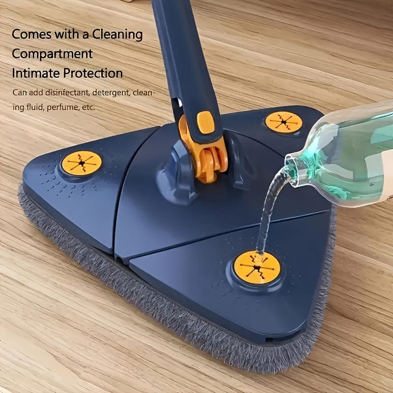 MopMaster™ 360-Degree Rotating Triangle Mop – The Ultimate All-in-One Cleaning Solution!