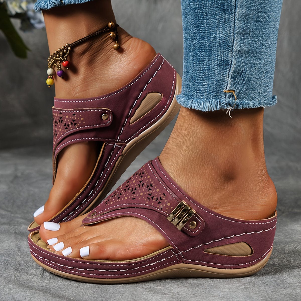 ComfortStep™ Women's Wedge Flip Flops – Your All-Day Comfort, Elevated!