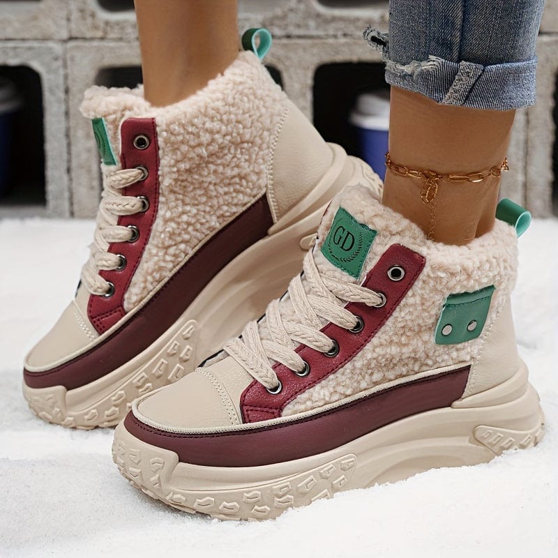 CozyStride™ Women's Winter Ankle Sneakers™ – All-Season Warmth, Style, and Durability in Every Step!