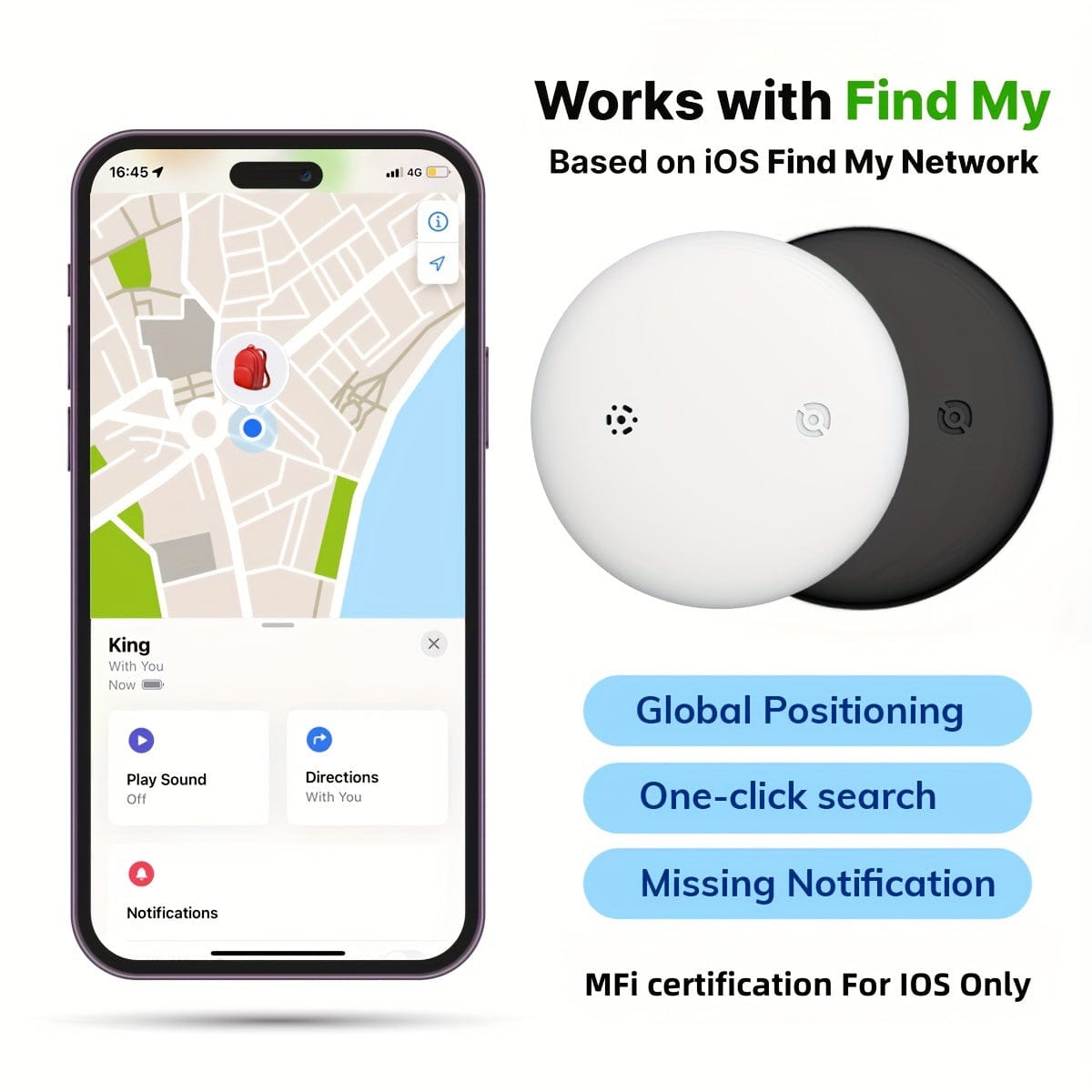 AirLocate™ 2pcs Air Tracker with Find My Compatibility – Never Lose Your Essentials Again!™