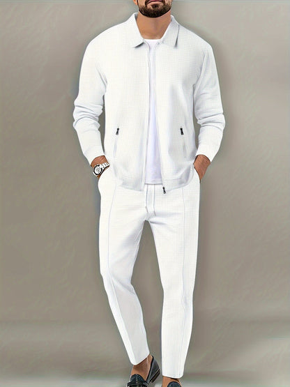 ClassicFit™ 2-Piece Men's Athletic Tracksuit Set - Ultimate Comfort & Performance for Gym, Running, & Casual Wear!