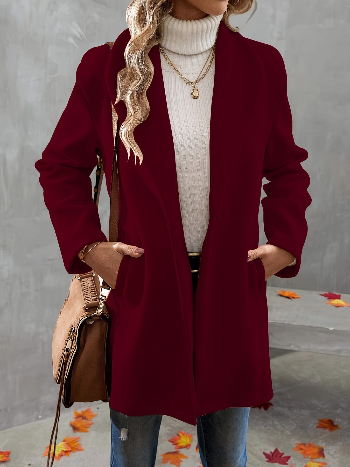 ChicCoat™ Women’s One-Button Overcoat - The Ultimate Everyday Style Essential!