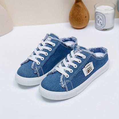 Step Up Your Style with TrendyKicks™ Women's Canvas Platform Sneakers!