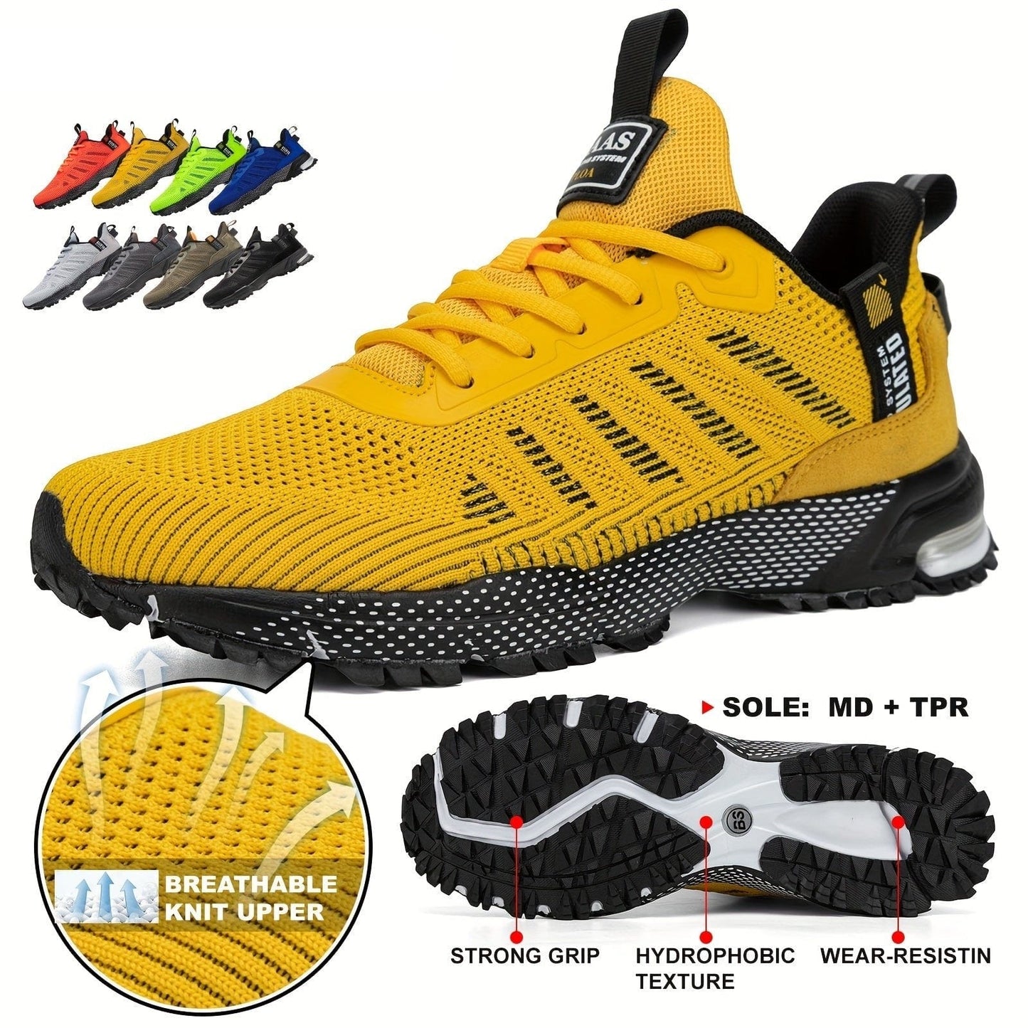 StrideMax™ Men's Lightweight Running Shoes – Comfort Meets Performance with Every Step!