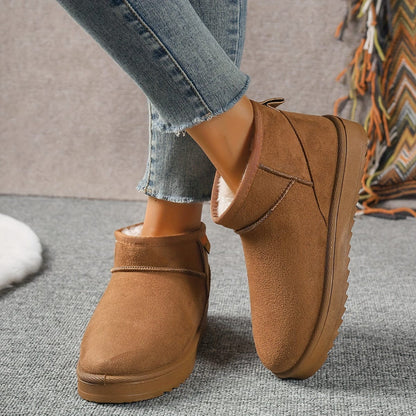 SnowGuard™ Women's Cozy Fleece-Lined Snow Boots - Slip-On Winter Style Meets Ultimate Warmth!