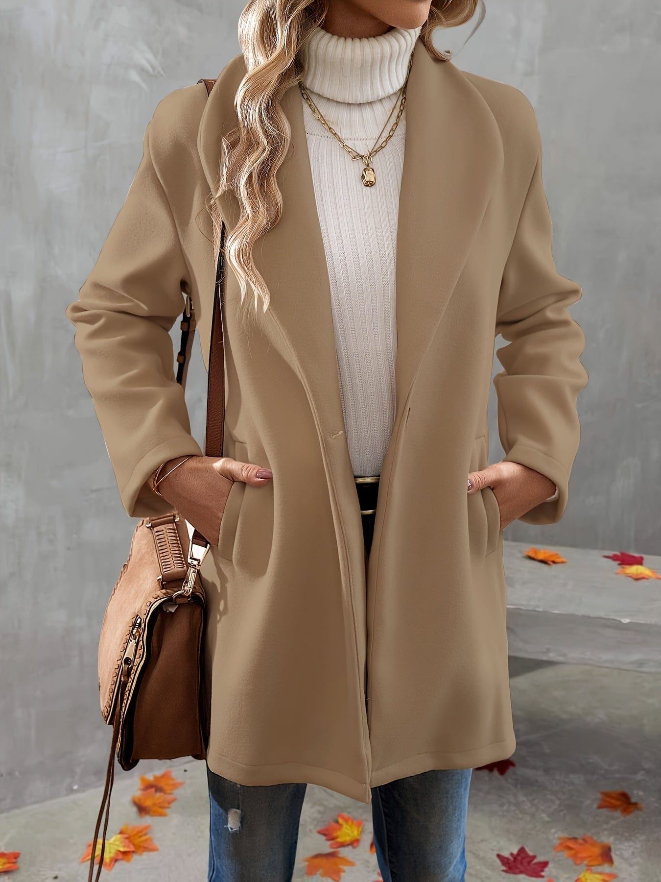 ChicCoat™ Women’s One-Button Overcoat - The Ultimate Everyday Style Essential!