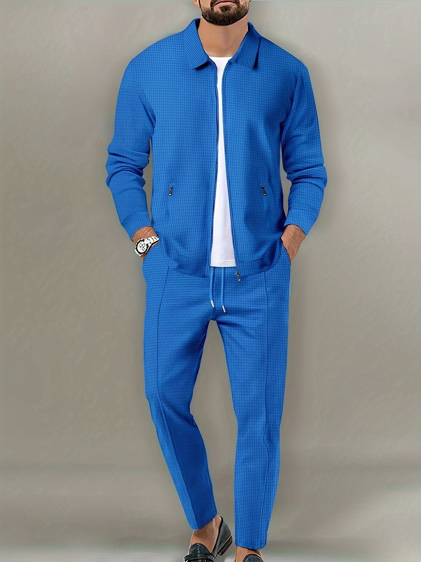 ClassicFit™ 2-Piece Men's Athletic Tracksuit Set - Ultimate Comfort & Performance for Gym, Running, & Casual Wear!