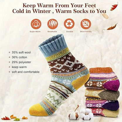 SnugStep™ Color Block Socks – Soft, Breathable Comfort for Every Step