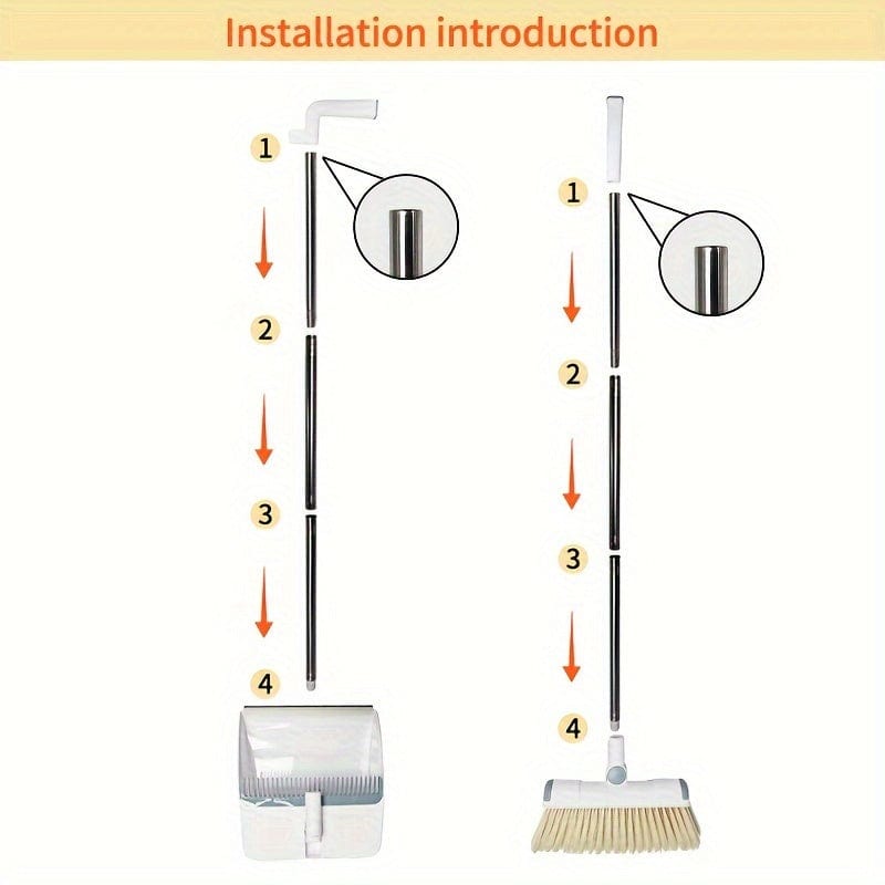 SweepMaster™ Broom and Dustpan Set - The Ultimate Cleaning Solution