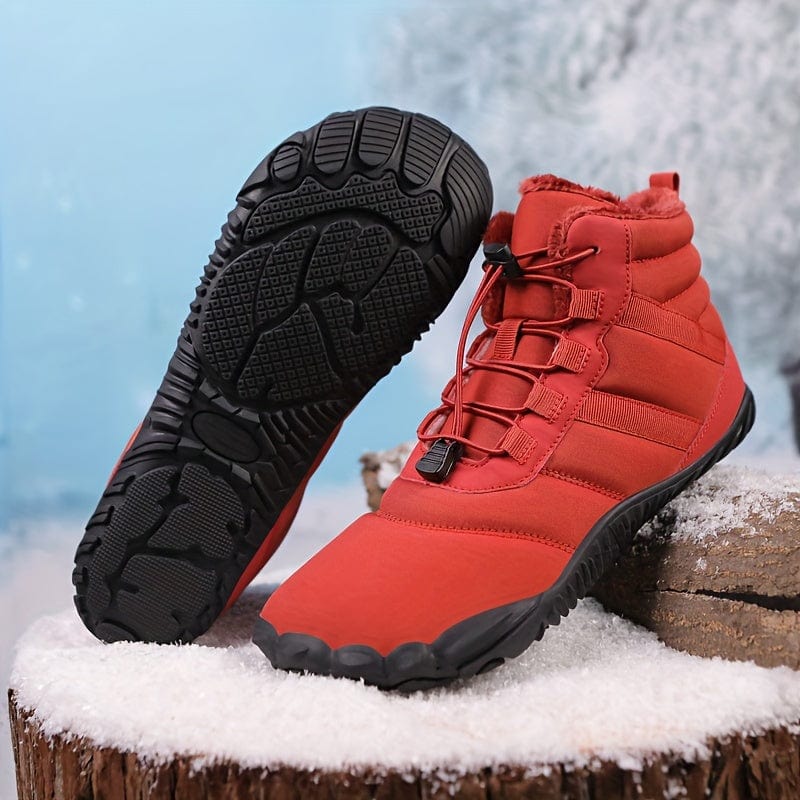 SnowSafe™ Women's High-Top Winter Snow Boots – Fleece-Lined, Non-Slip, Barefoot Comfort for Hiking & Outdoor Adventures