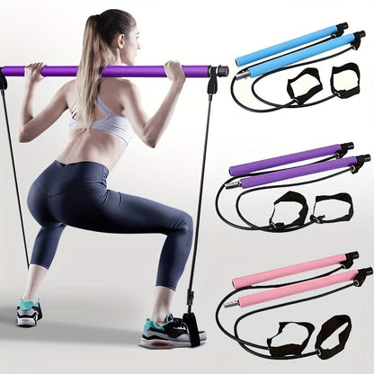 FlexFit™ Pilates Bar Kit: Transform Your Home Workouts into Total Body Sculpting Sessions!