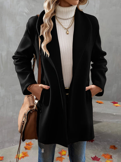 ChicCoat™ Women’s One-Button Overcoat - The Ultimate Everyday Style Essential!