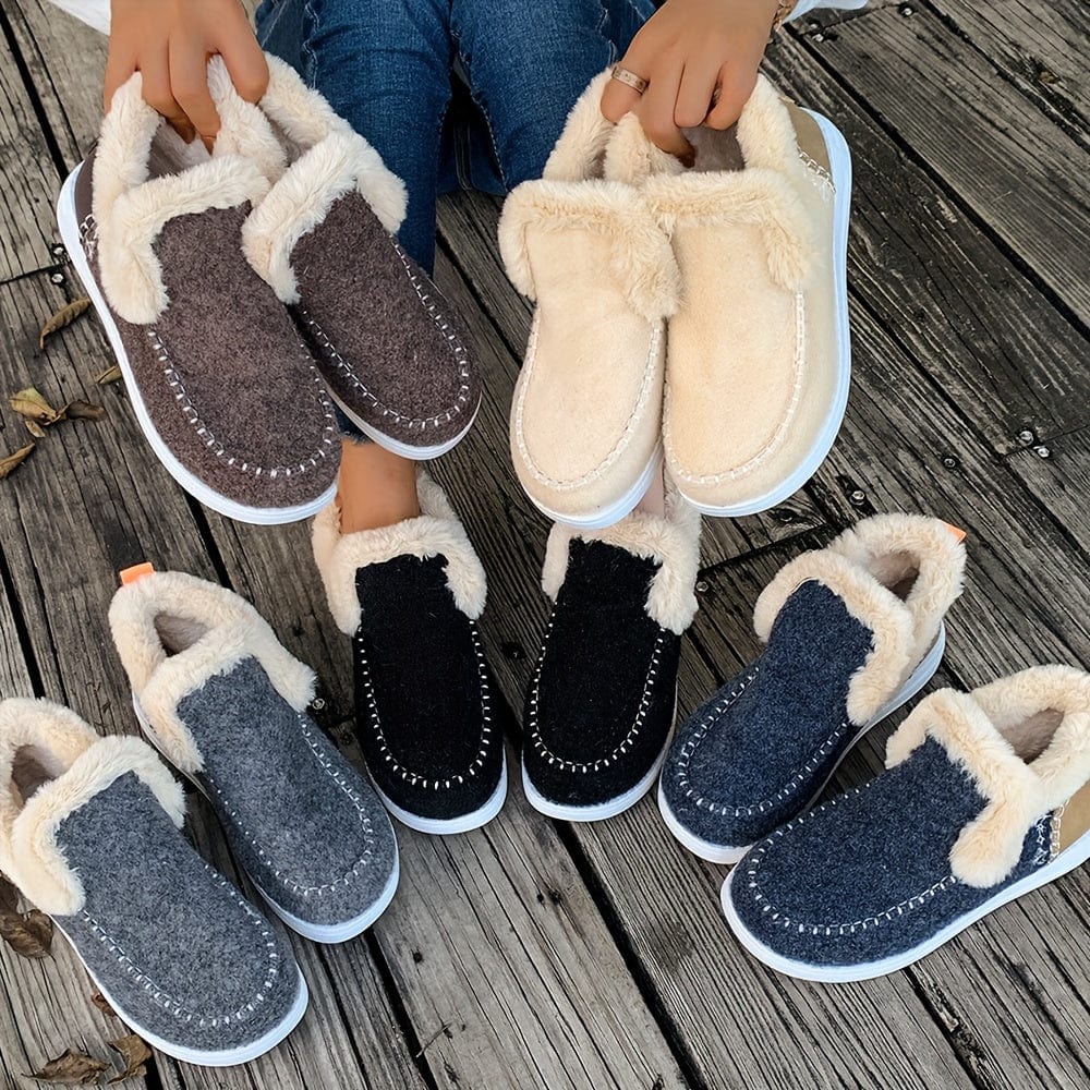 CozyStep™ Fleece-Lined Winter Ankle Booties – Your Warm & Stylish Snow Boots for Cold Weather Comfort!