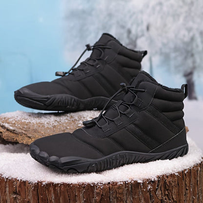 SnowSafe™ Women's High-Top Winter Snow Boots – Fleece-Lined, Non-Slip, Barefoot Comfort for Hiking & Outdoor Adventures