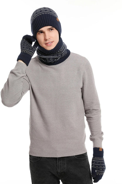 HeatLock™ Trio – Woolen Hat, Gloves & Scarf for Maximum Cold Protection!