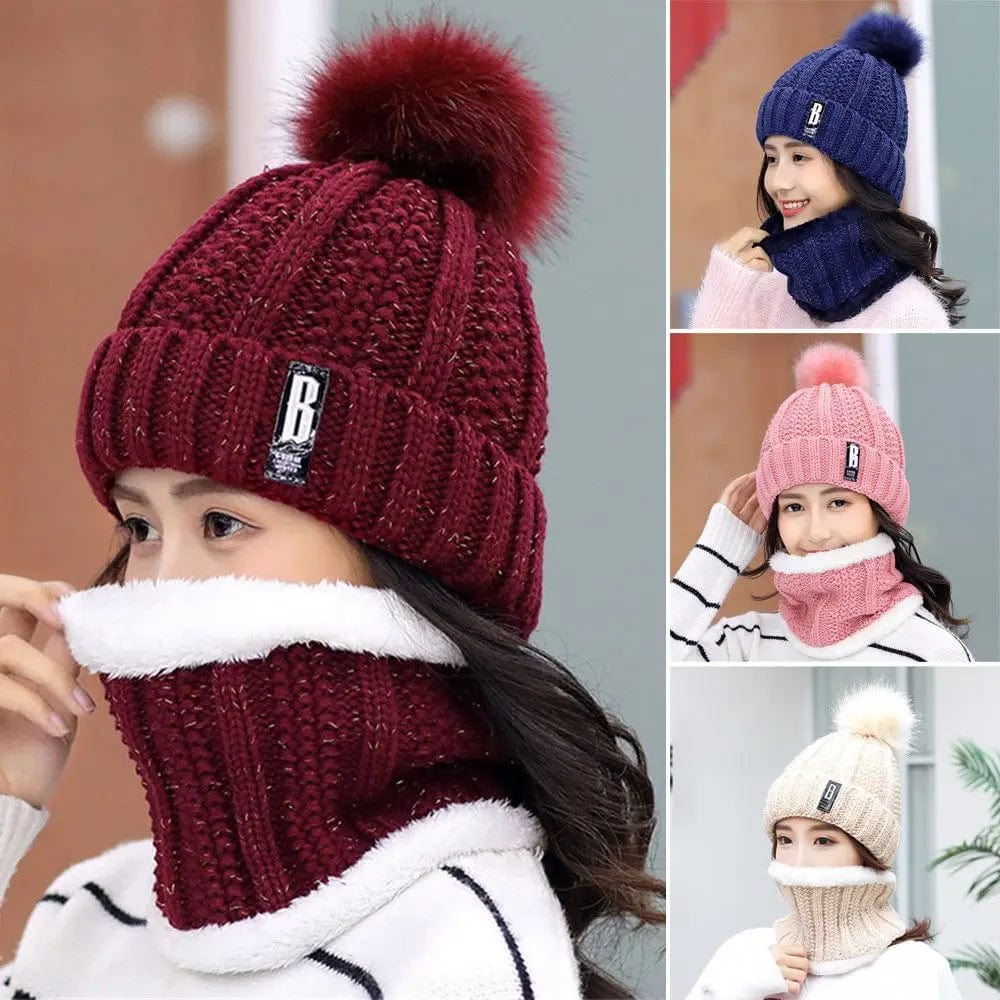 ChillBuster™ Set – Winter Beanie & Scarf Duo for Unmatched Warmth!