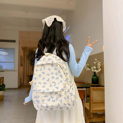 ChicNylon™ Backpack Bow Printed for Girls & Women