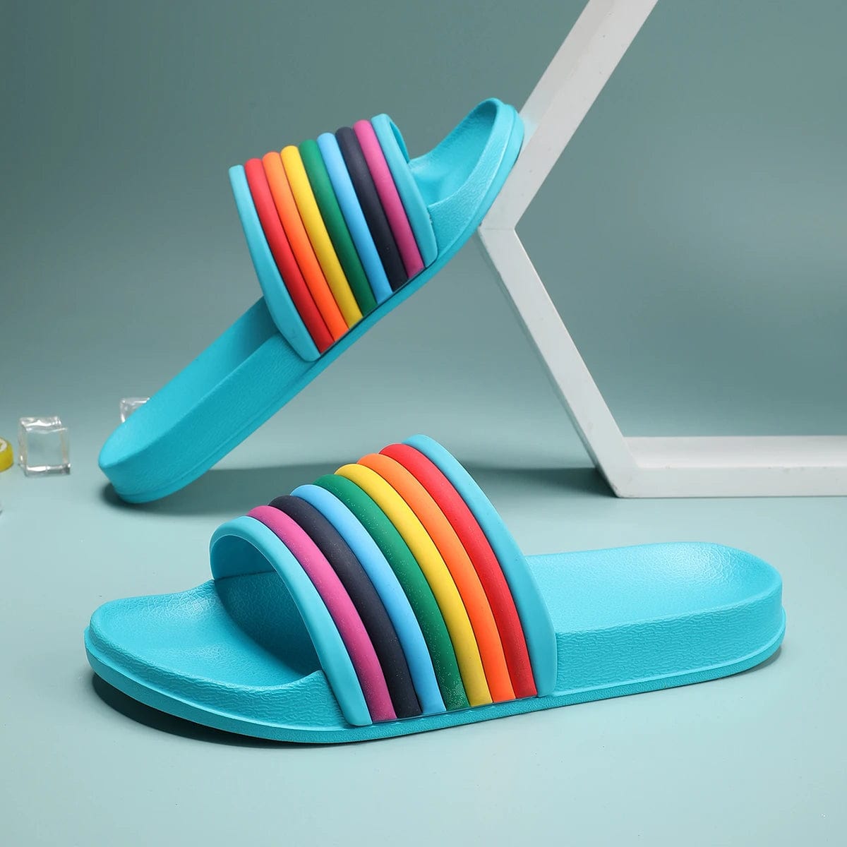 CloudStep™ Rainbow Slides – Comfort and Color in Every Step