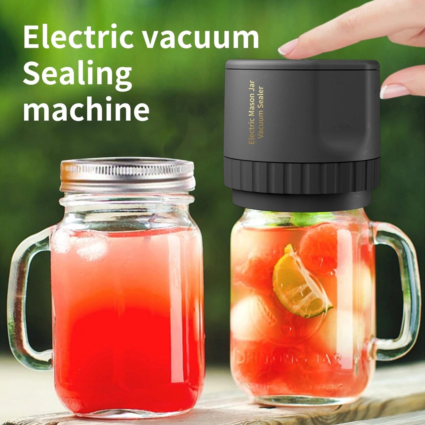 VacSeal Pro™ – Cordless Electric Mason Jar Vacuum Sealer Kit for Unbeatable Freshness