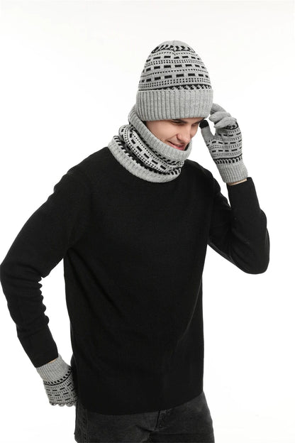 HeatLock™ Trio – Woolen Hat, Gloves & Scarf for Maximum Cold Protection!