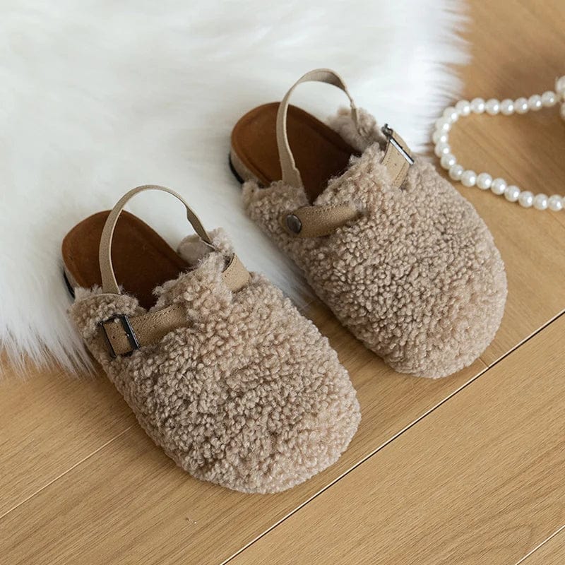 SheepSoft™ Girls' Lambswool Sandals – Cozy, Stylish Comfort for Every Step!