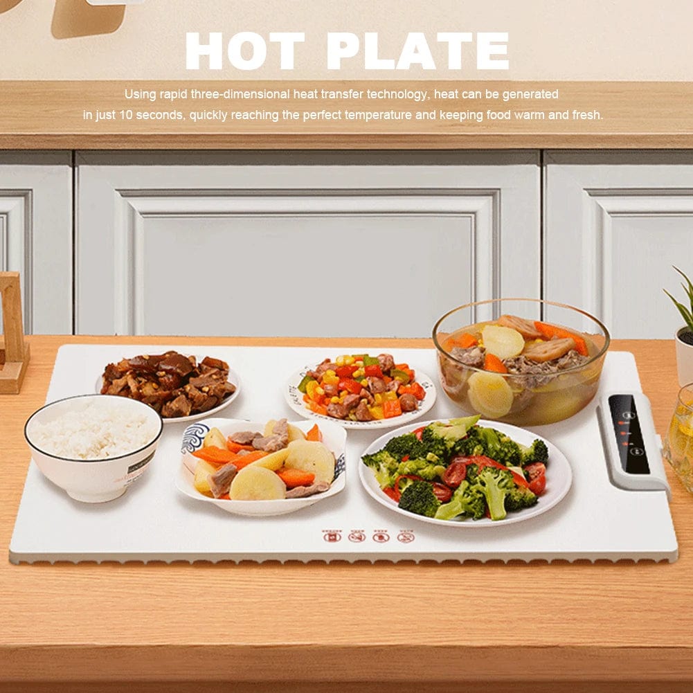 WarmServe™ Electric Warming Tray – Keep Every Dish Perfectly Warm, Anytime, Anywhere!