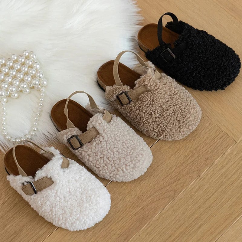 SheepSoft™ Girls' Lambswool Sandals – Cozy, Stylish Comfort for Every Step!