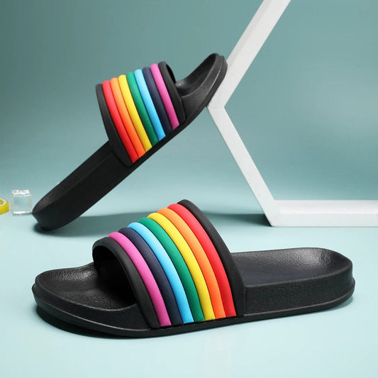 CloudStep™ Rainbow Slides – Comfort and Color in Every Step