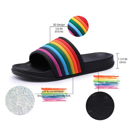 CloudStep™ Rainbow Slides – Comfort and Color in Every Step