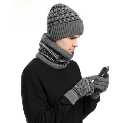 HeatLock™ Trio – Woolen Hat, Gloves & Scarf for Maximum Cold Protection!