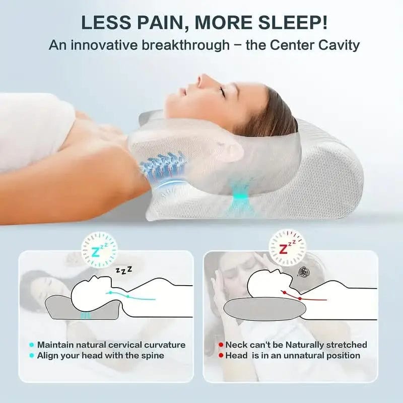 Butterfly Sleep Memory Neck Pillow™ - Orthopedic Cervical Support Pillow