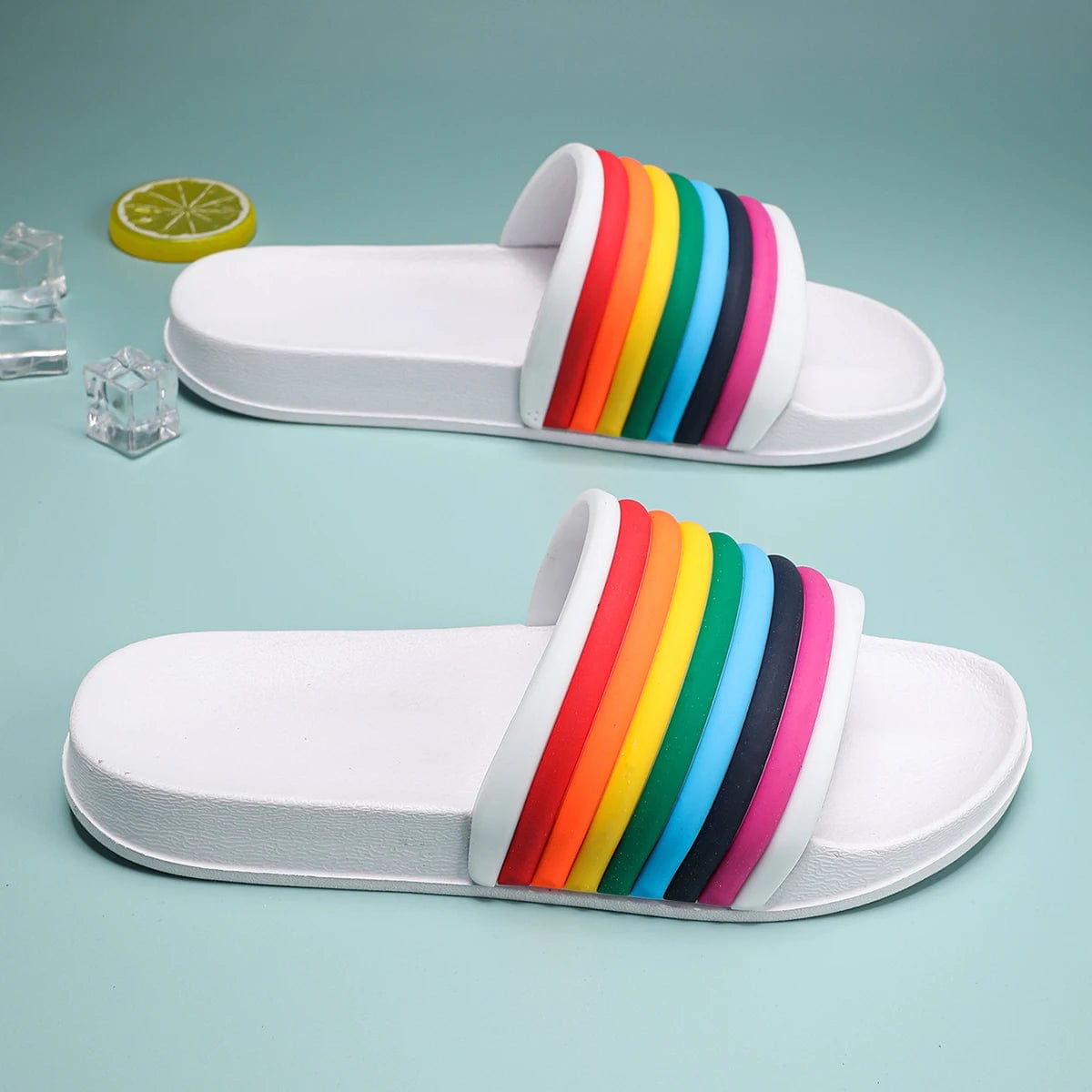 CloudStep™ Rainbow Slides – Comfort and Color in Every Step