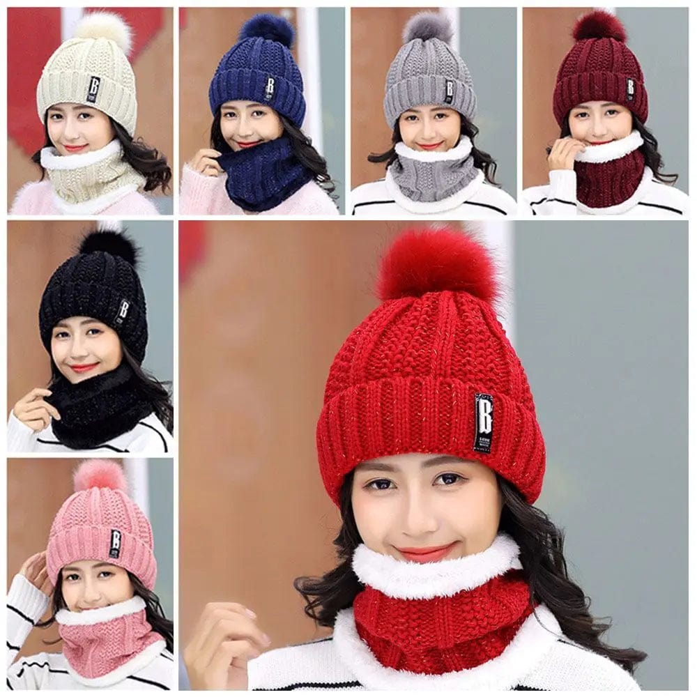 ChillBuster™ Set – Winter Beanie & Scarf Duo for Unmatched Warmth!