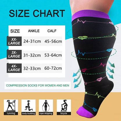 XPressFit™: Compression Socks for Plus Size (One Pair)