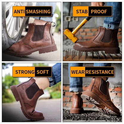 IronGuard™ Waterproof Steel Toe Work Boots