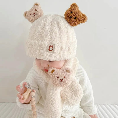 SnuggleTots™ Set – Adorable Plush Warmth for Little Heads & Necks!