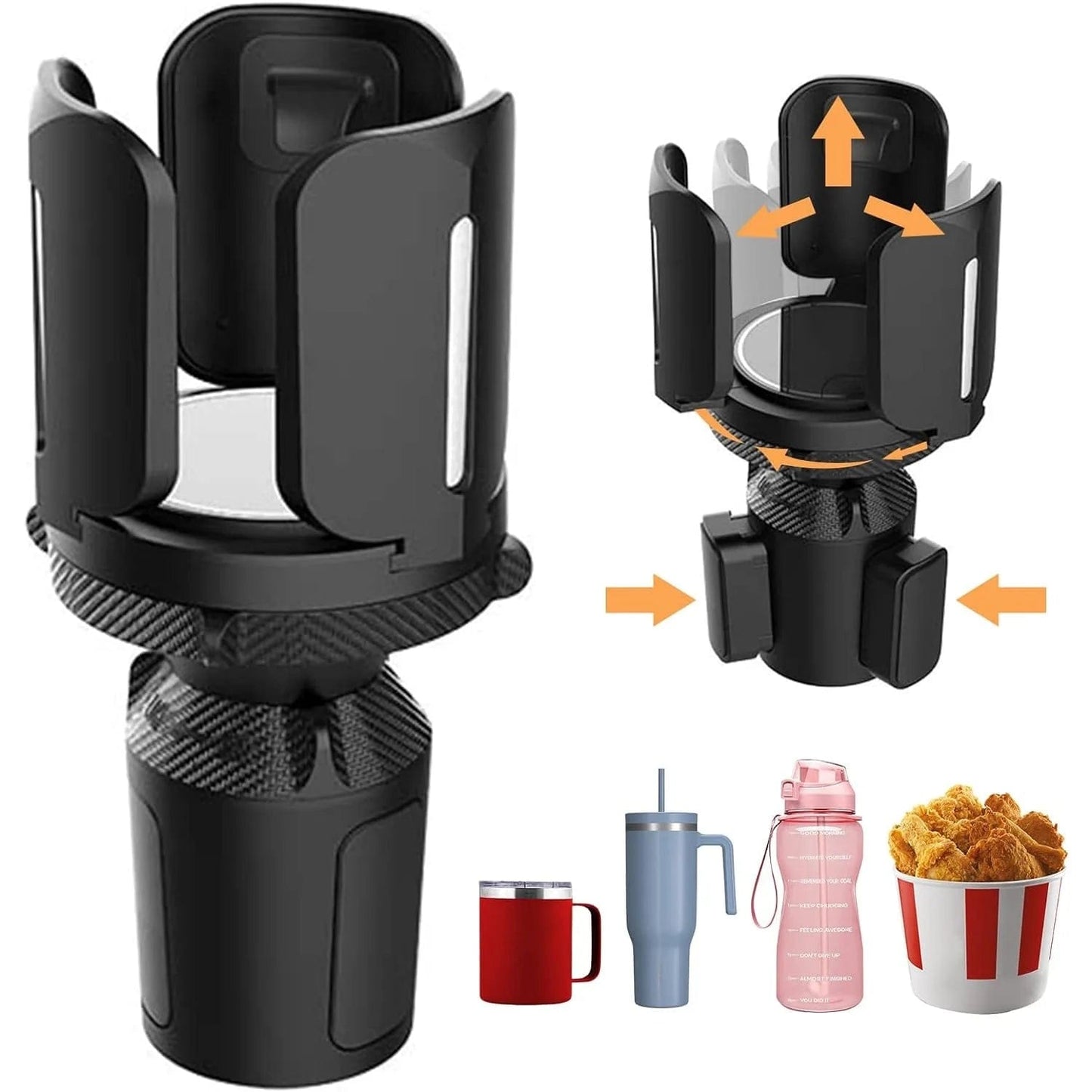 CupFit™ Adjustable Car Cup Holder – Secure Fit for Every Drink, Every Drive!