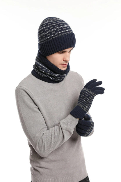 HeatLock™ Trio – Woolen Hat, Gloves & Scarf for Maximum Cold Protection!