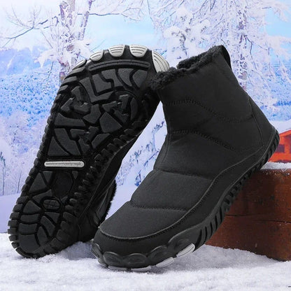 SnowStep™ Waterproof Winter Booties – Plush, Warm & Stylish Ankle Boots for Men & Women