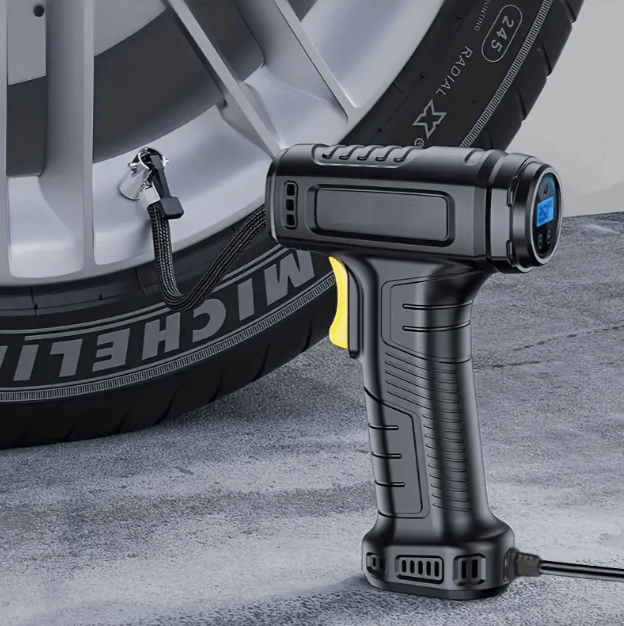 TurboInflate™ 120W Wireless Air Compressor – Portable Power for Instant Tire Inflation!