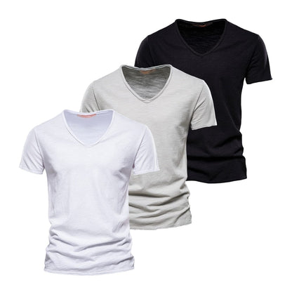 V-Fit Trio™: The Ultimate 3-Pack of V-Neck Tees for the Modern Man