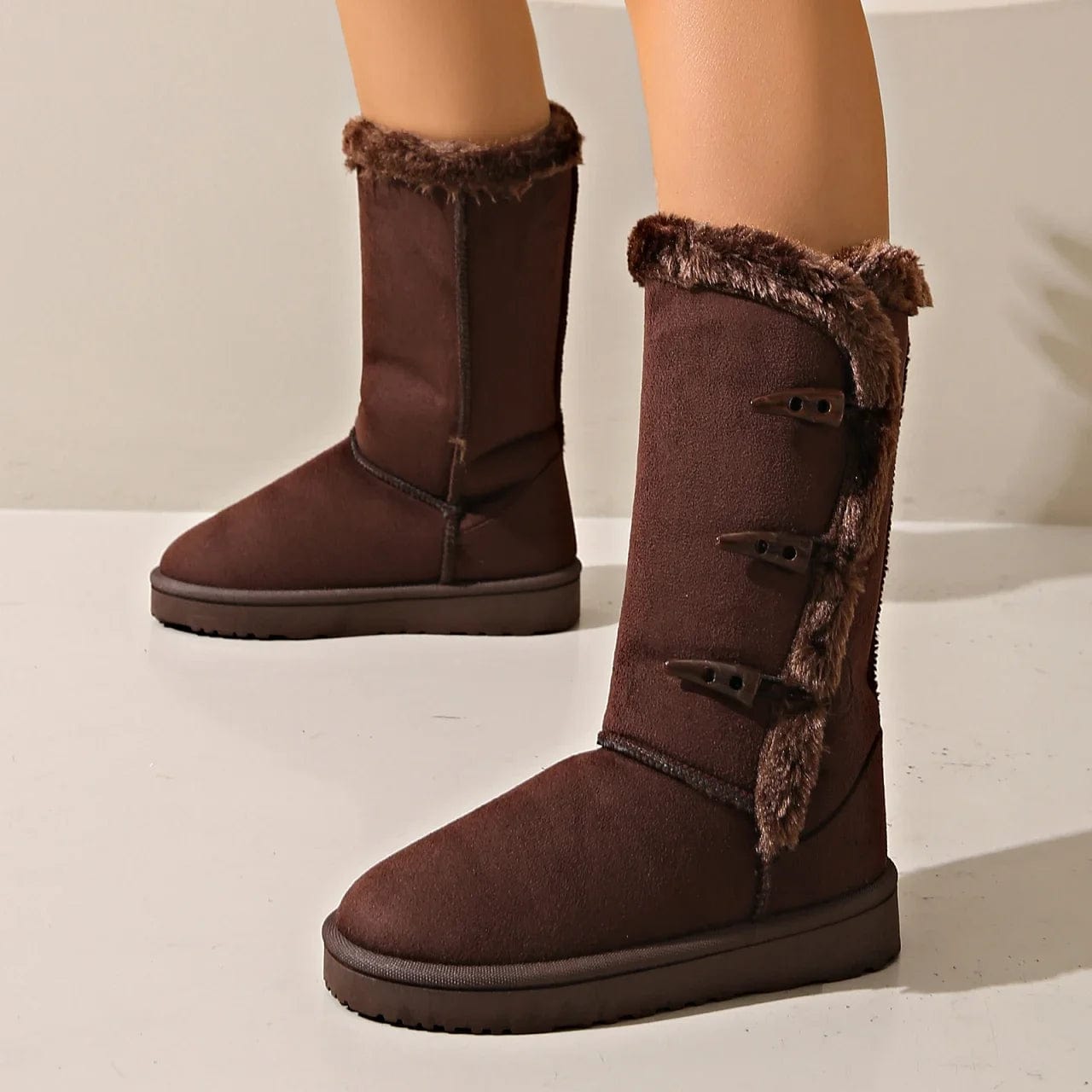 PlushStep™ Winter Boots – Comfort, Style, and Non-Slip Confidence All Season Long!