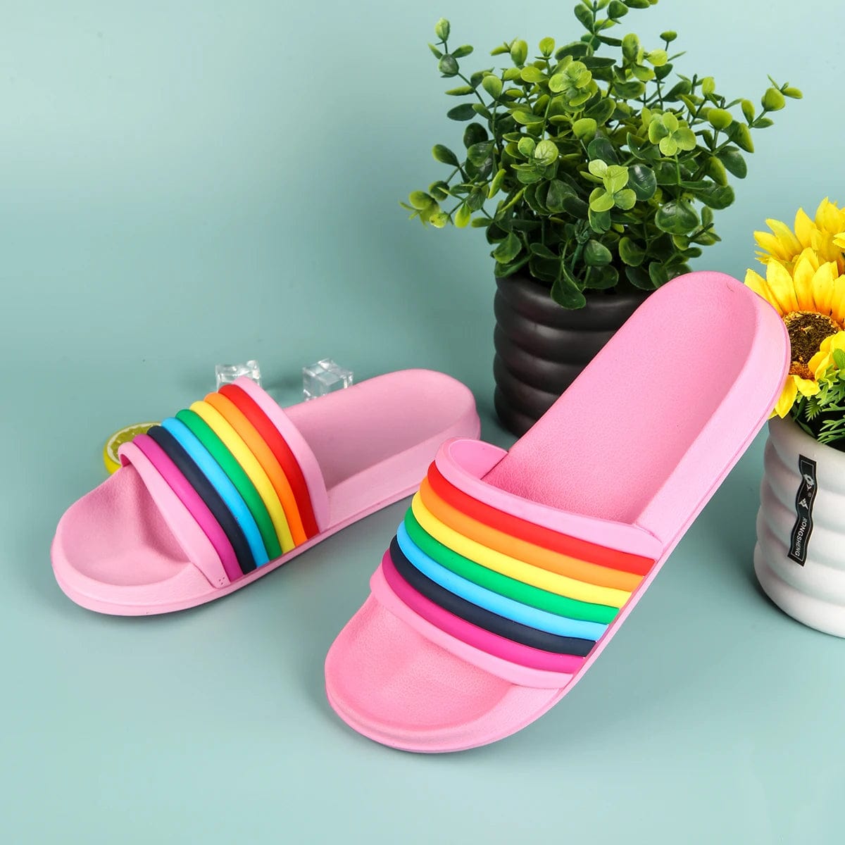 CloudStep™ Rainbow Slides – Comfort and Color in Every Step